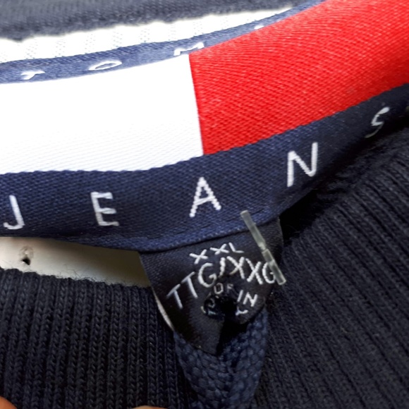 Tommy Jeans Crew Neck Navy Blue NWT XXL - Picture 7 of 8